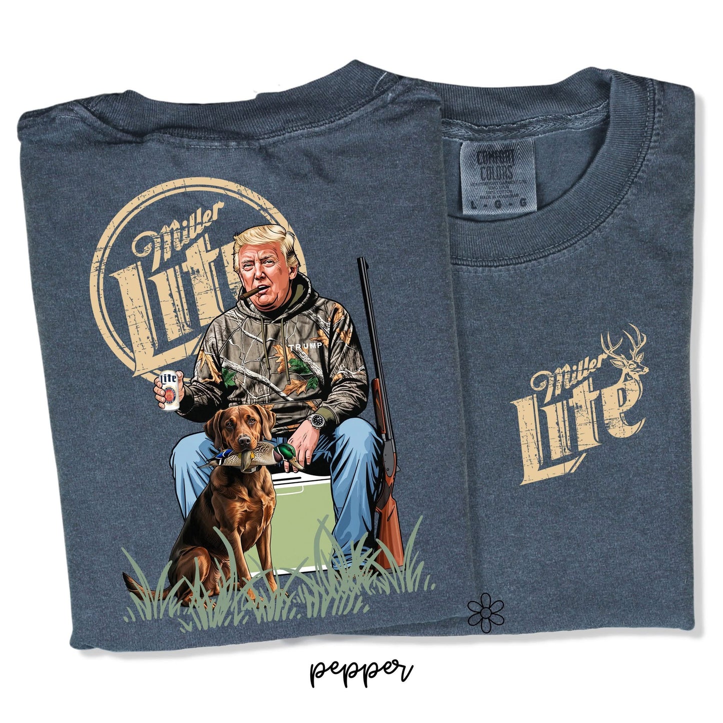 Trump Miller Lite Front & Back DTF Transfer