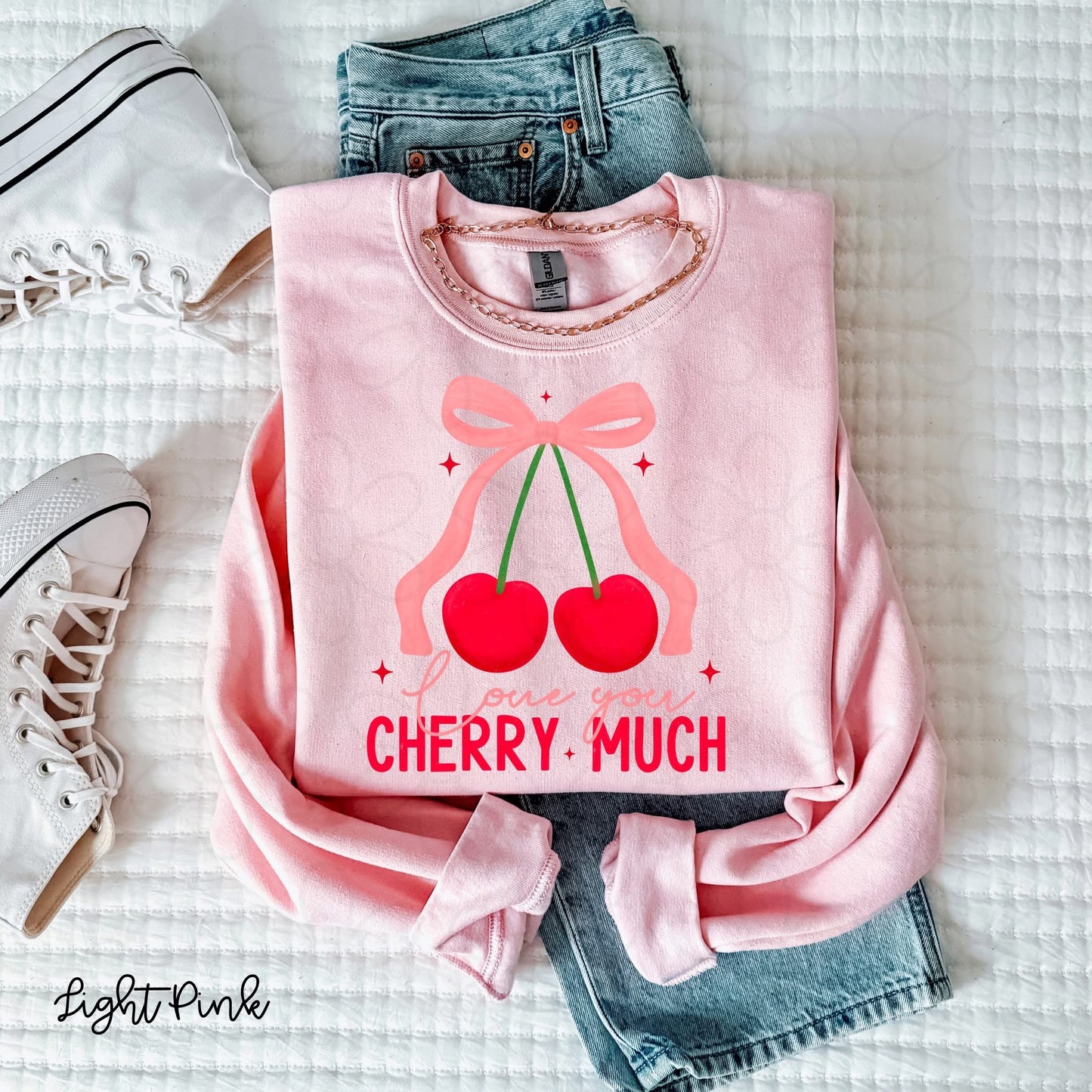 Love You Cherry Much Coquette DTF Transfer