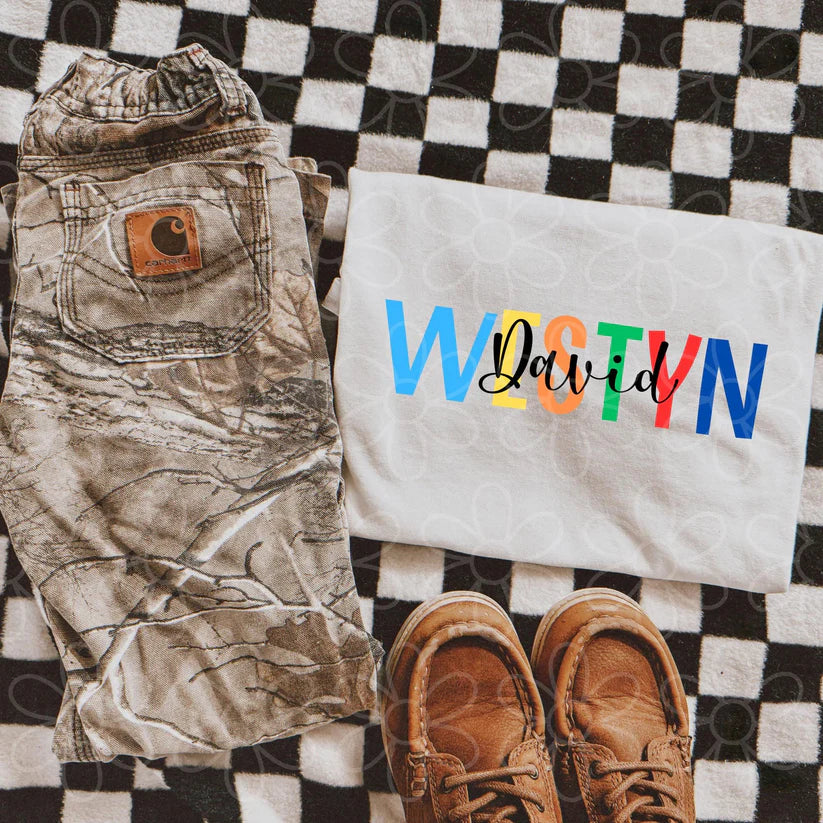 Custom Boys Name DTF Transfer