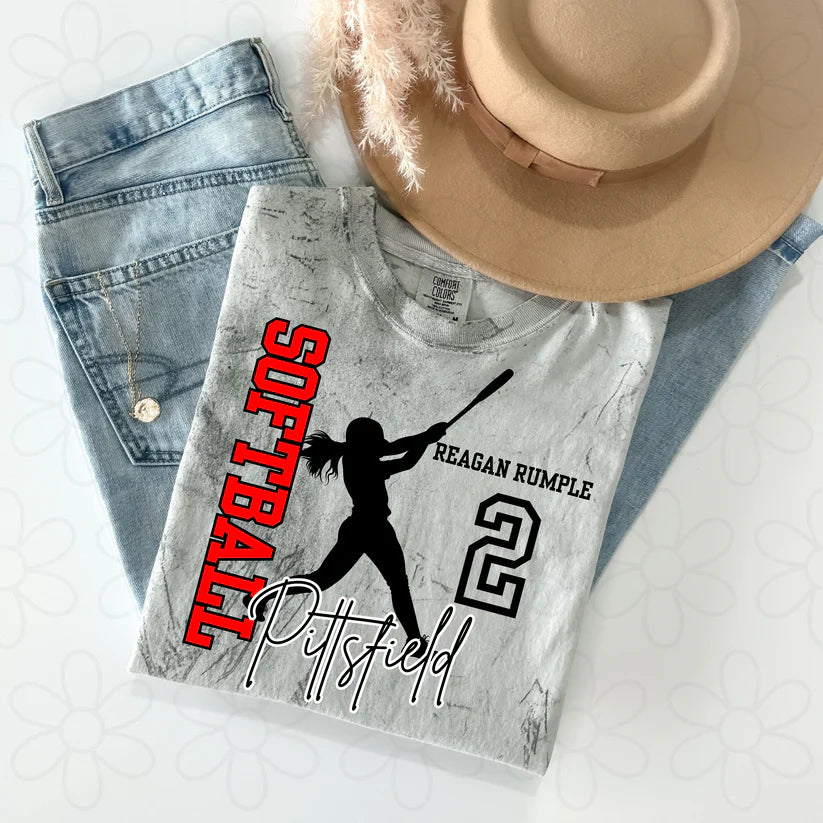 Custom Softball DTF Transfer