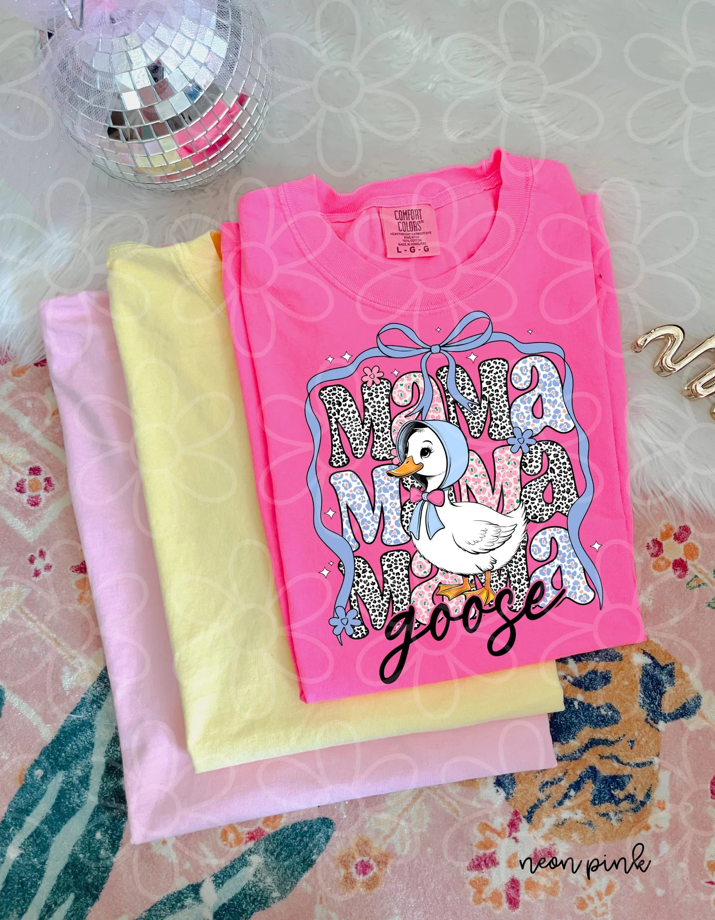 Leopard Flower Mama Goose DTF Transfer