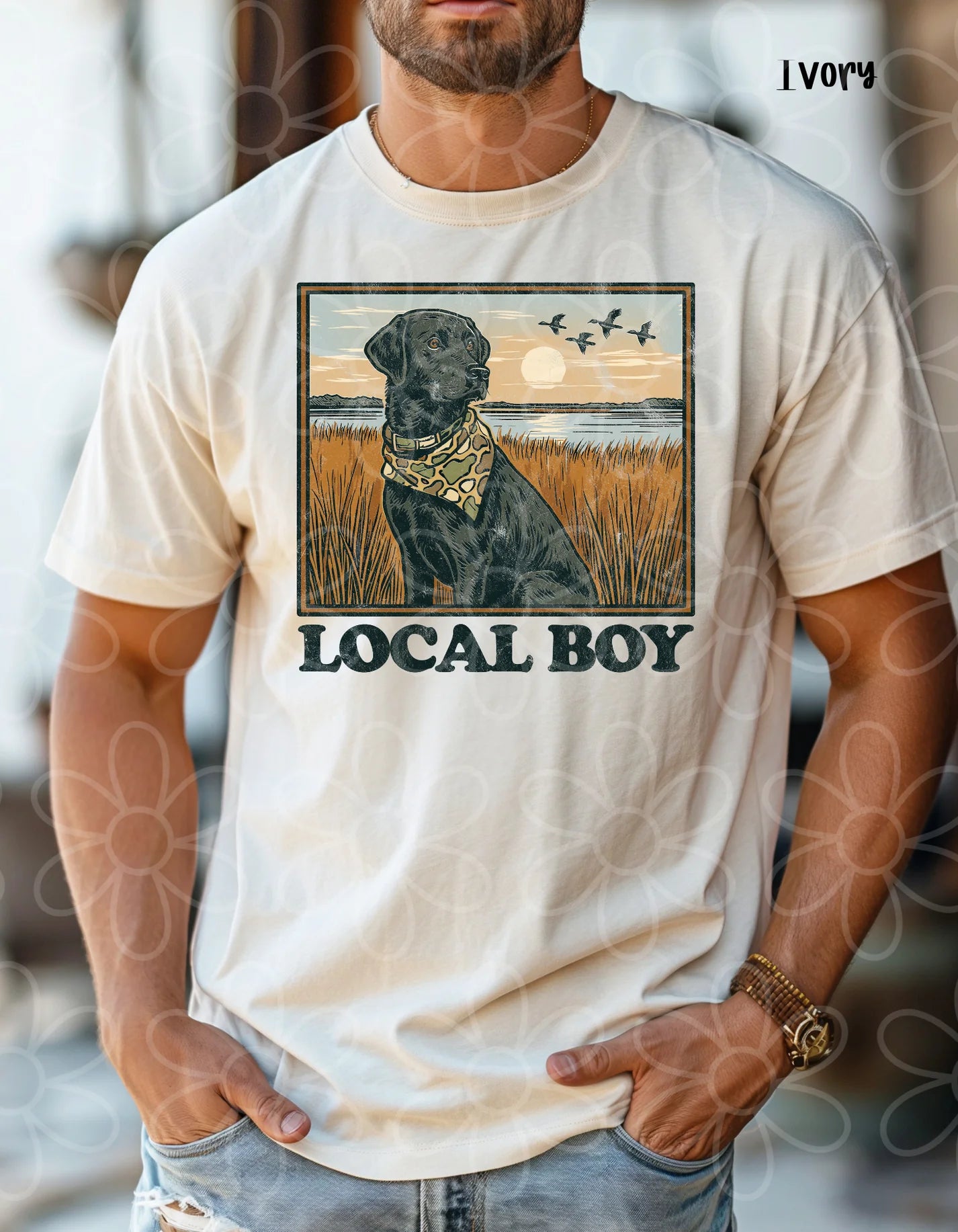 Local Boy Hunting Dog DTF Transfer