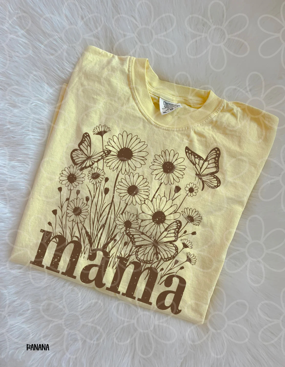MaMa Flowers And Butterflies DTF Transfer