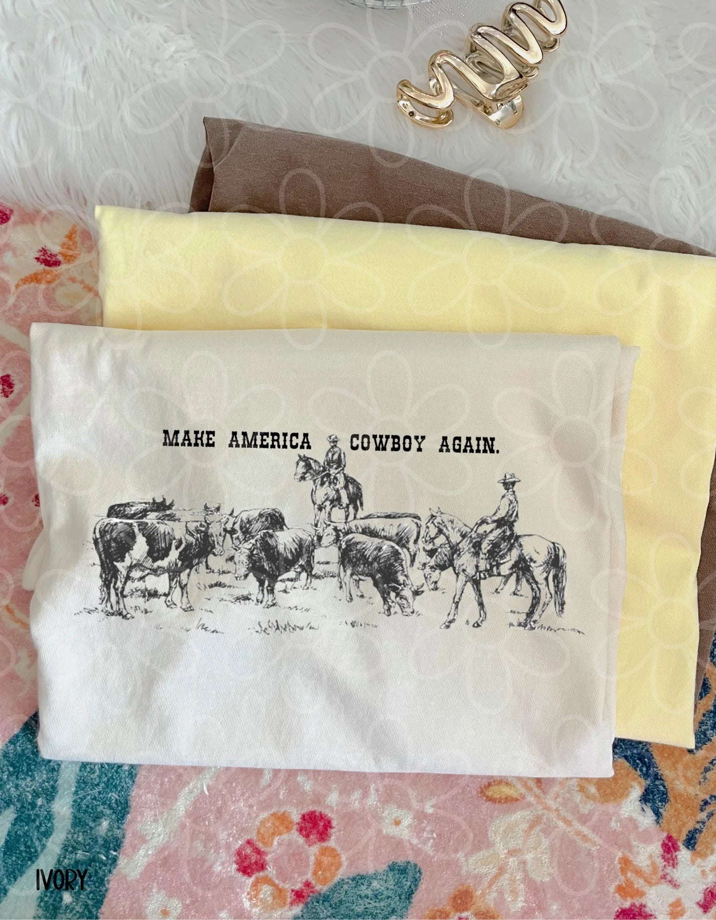 Make America Cowboy Again DTF Transfer