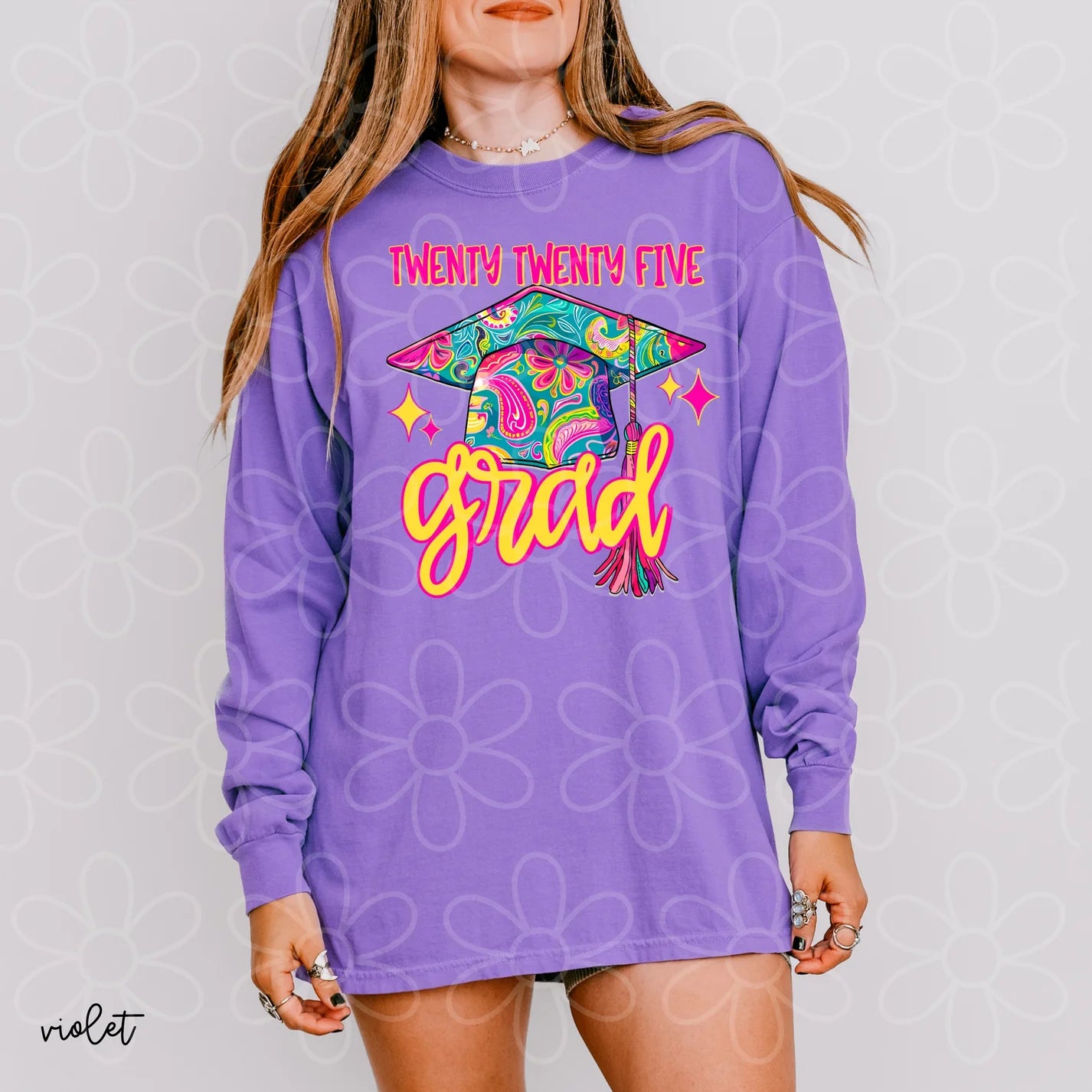Paisley Print Twenty Twenty Five Grad DTF Transfer