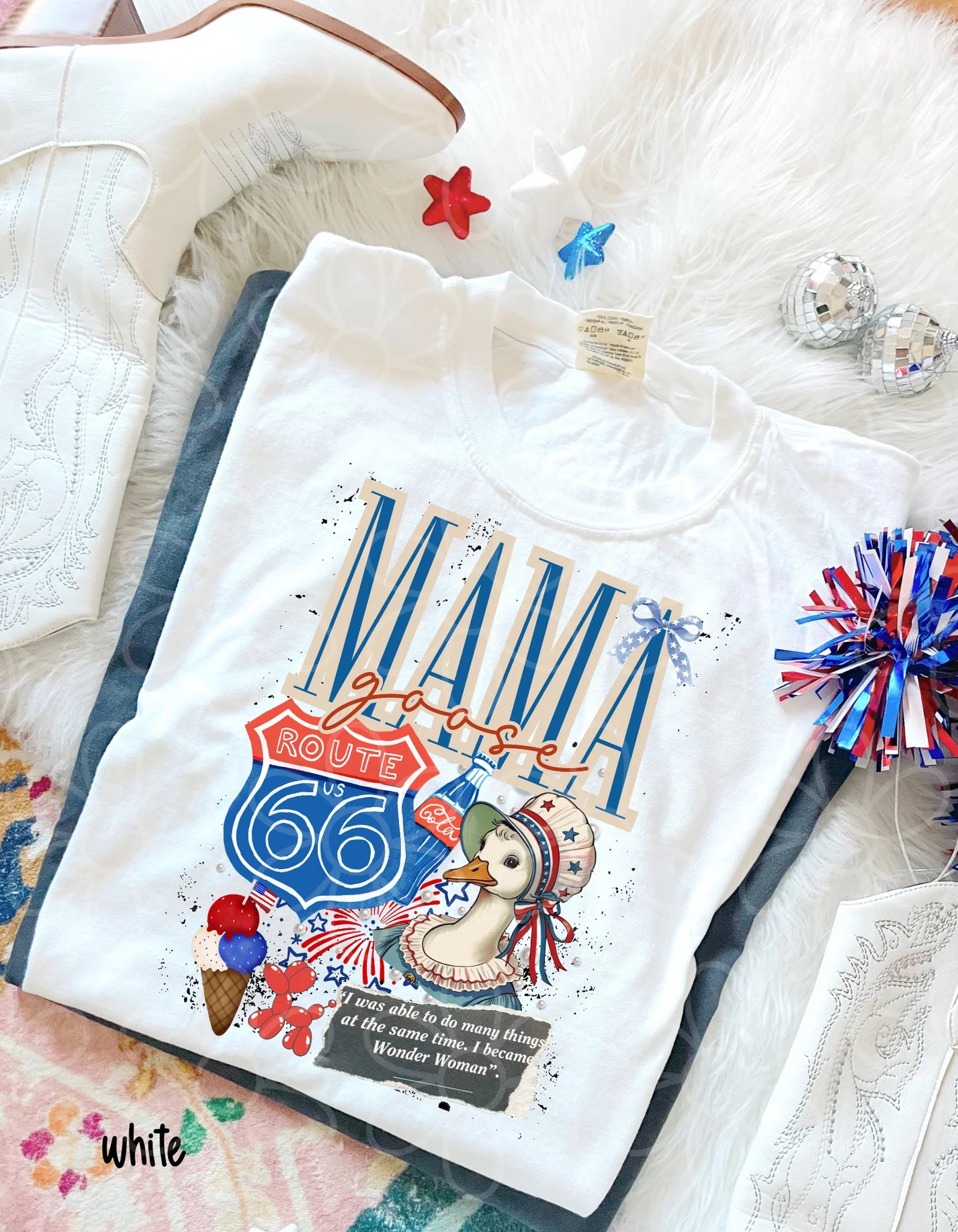 Patriotic MaMa Goose DTF Transfer