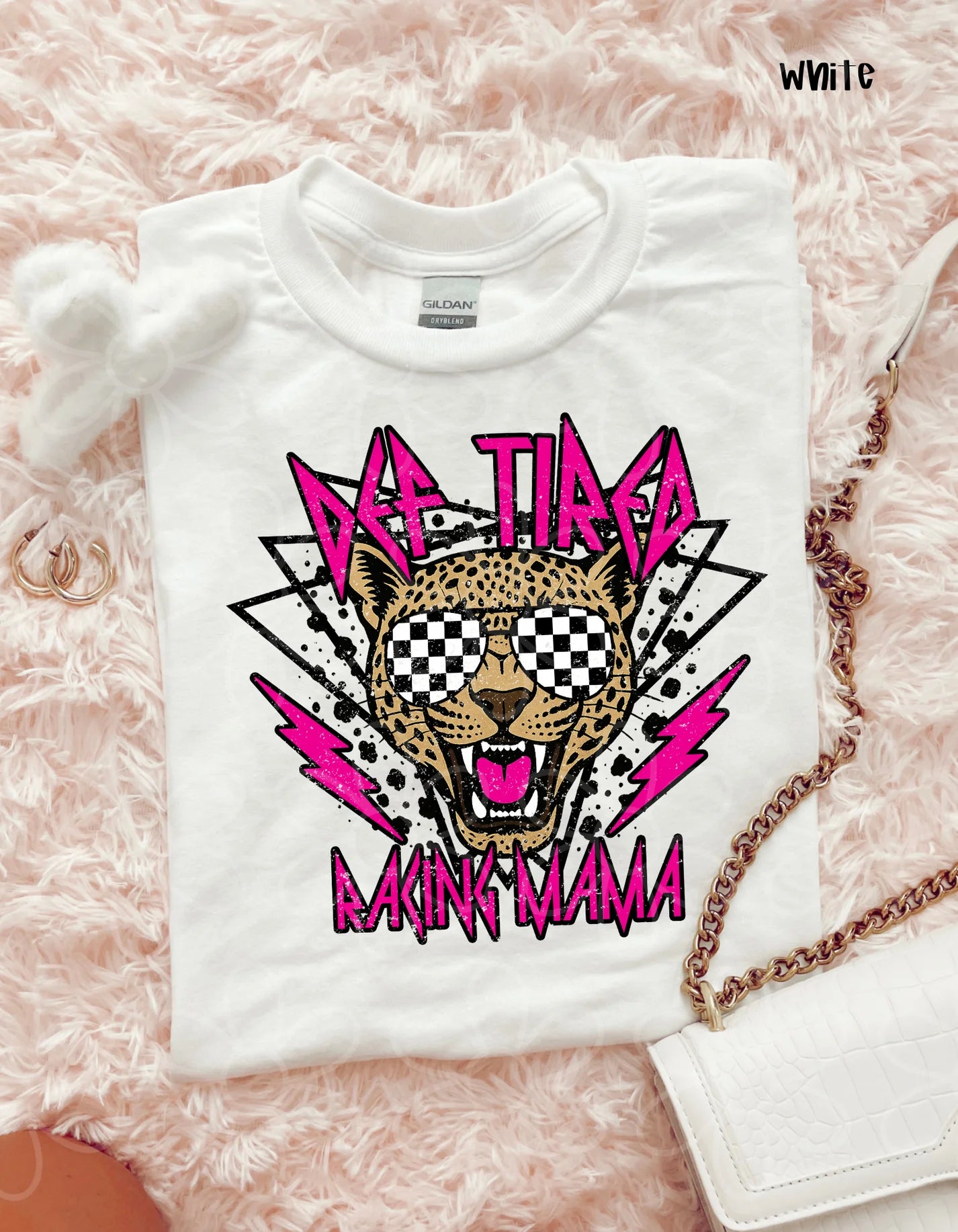 Pink Def Tired Racing MaMa DTF Transfer