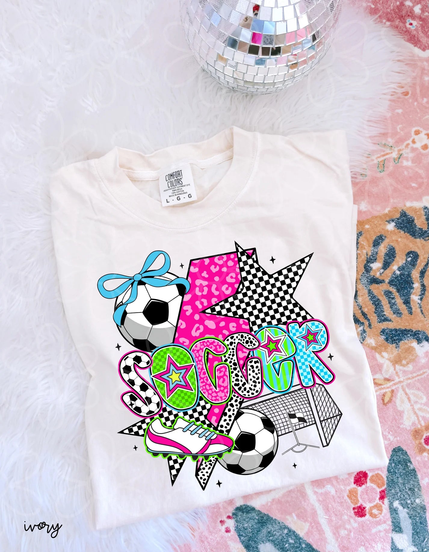 Pink Leopard Soccer DTF Transfer