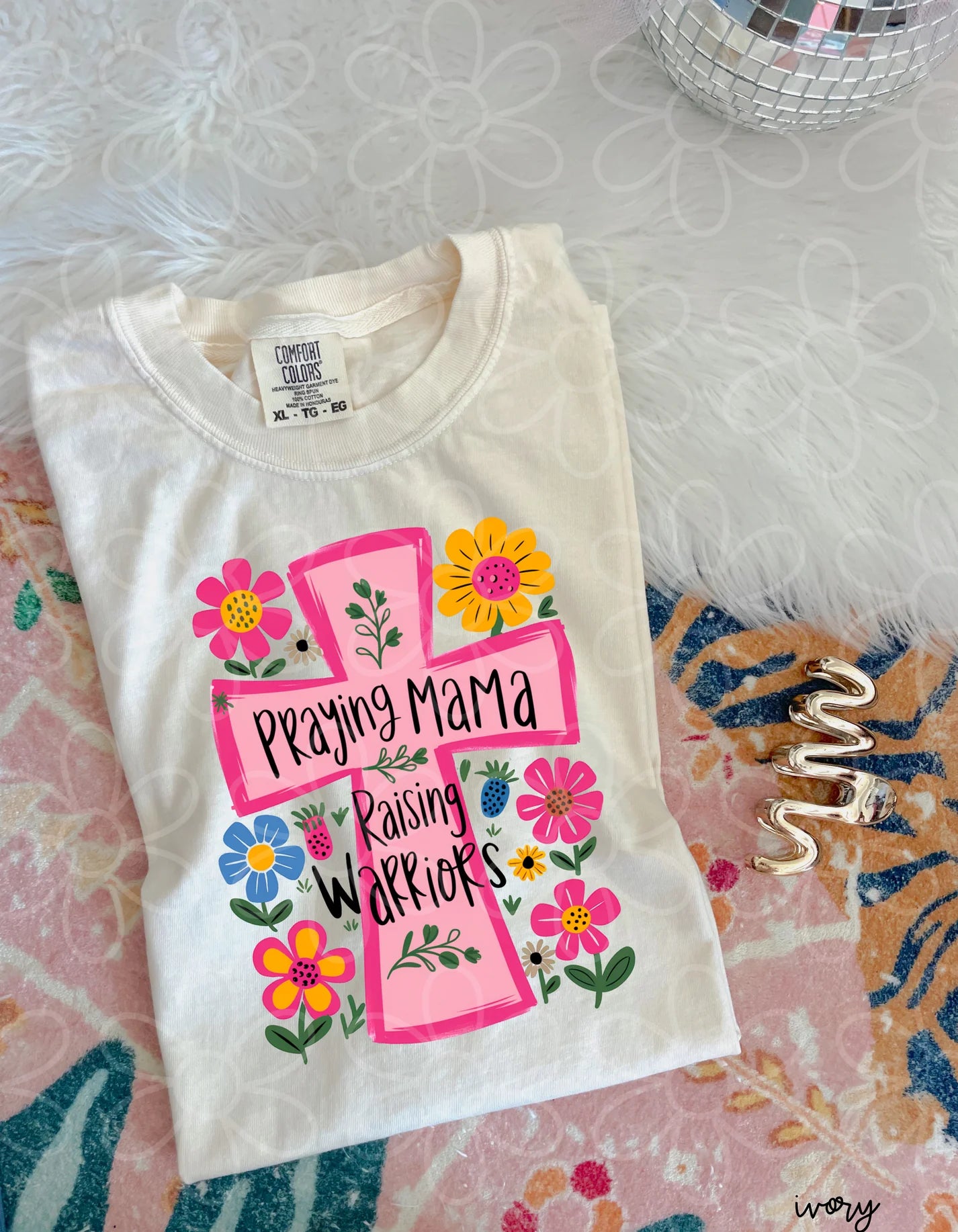 Praying Mama Raising Warriors DTF Transfer