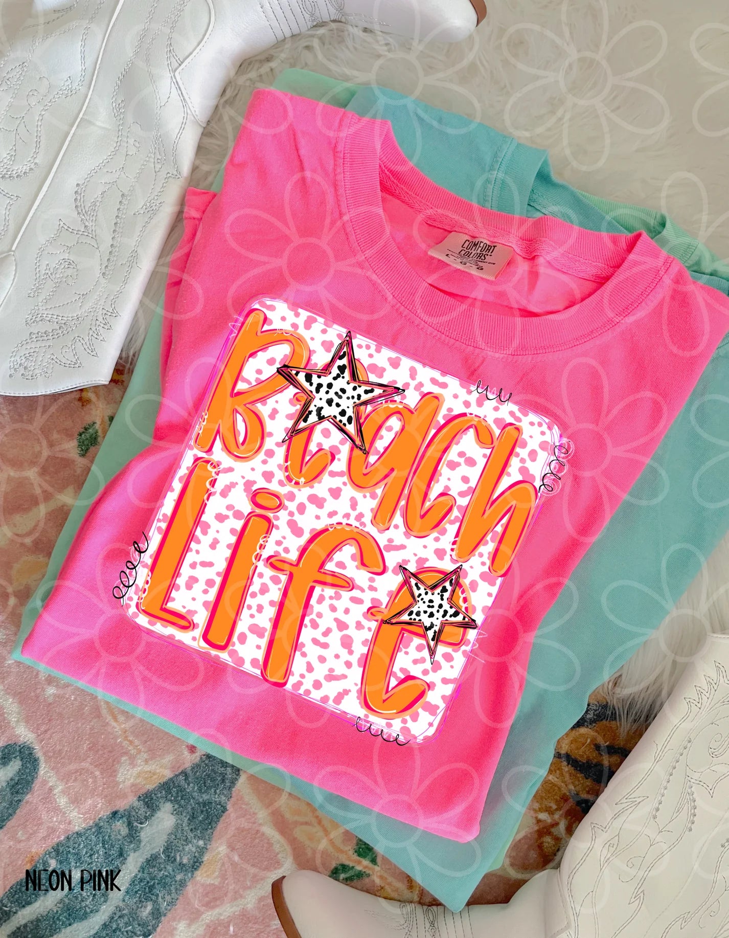 Preppy Speckle Beach Life DTF Transfer