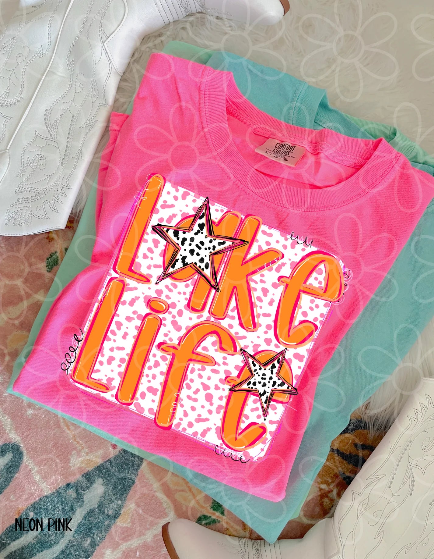 Preppy Speckle Lake Life DTF Transfer