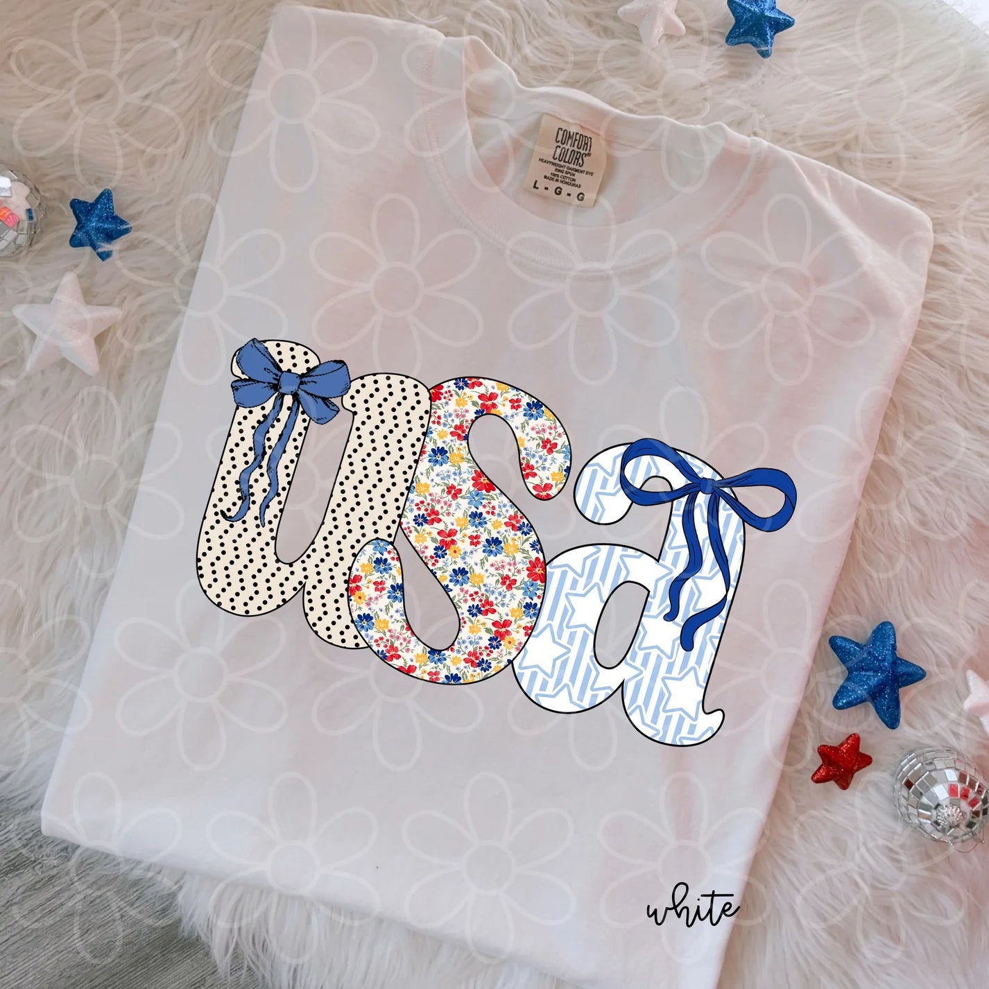 Printed Coquette USA DTF Transfer