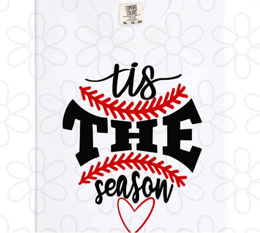 Baseball Tis The Season DTF Transfer