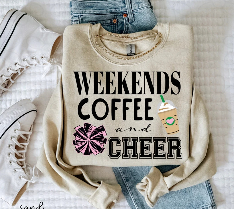 Weekends Coffee and Cheer DTF Transfer