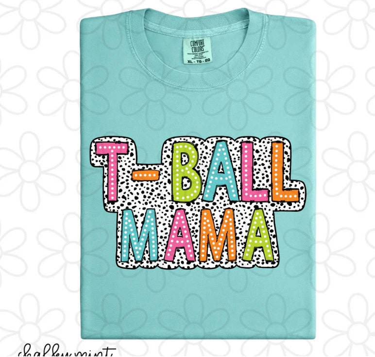 Dalmatian T-Ball Mama DTF Transfer