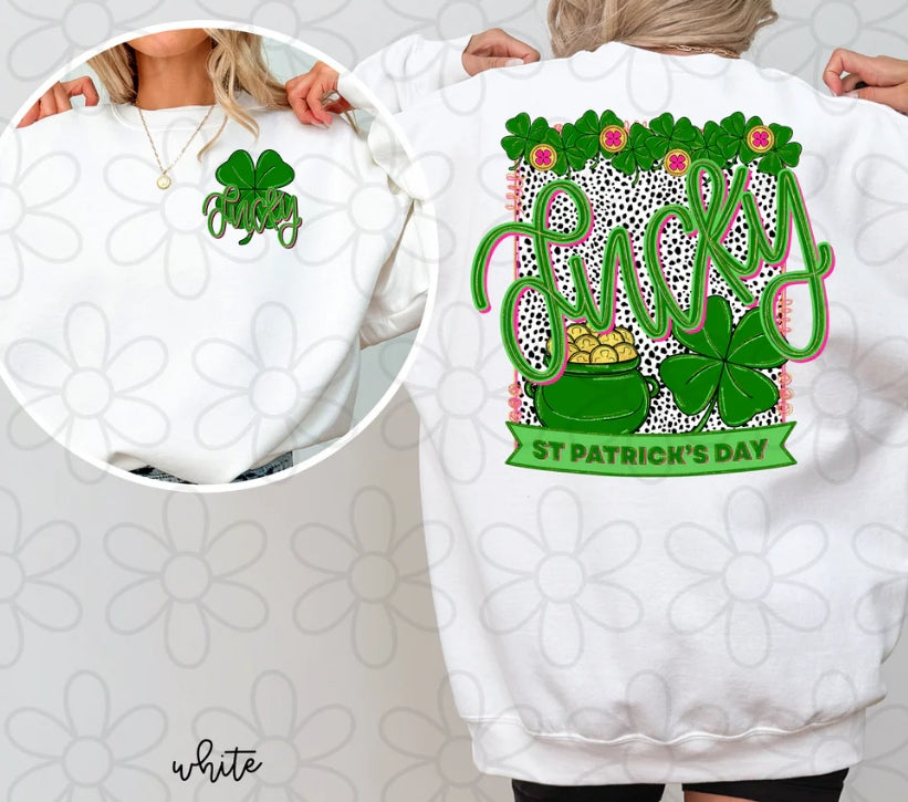 Lucky St Patricks Day DTF Transfer