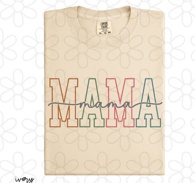 Varsity Script Mama DTF Transfer