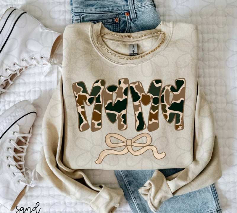 Duck Camo Bow Mama DTF Transfer