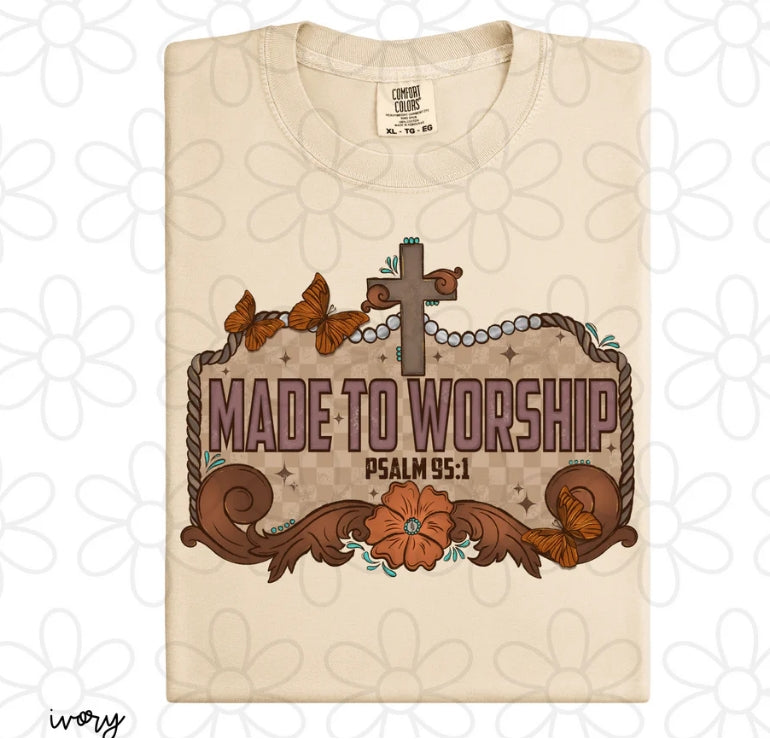 Western Made To Worship DTF Transfer