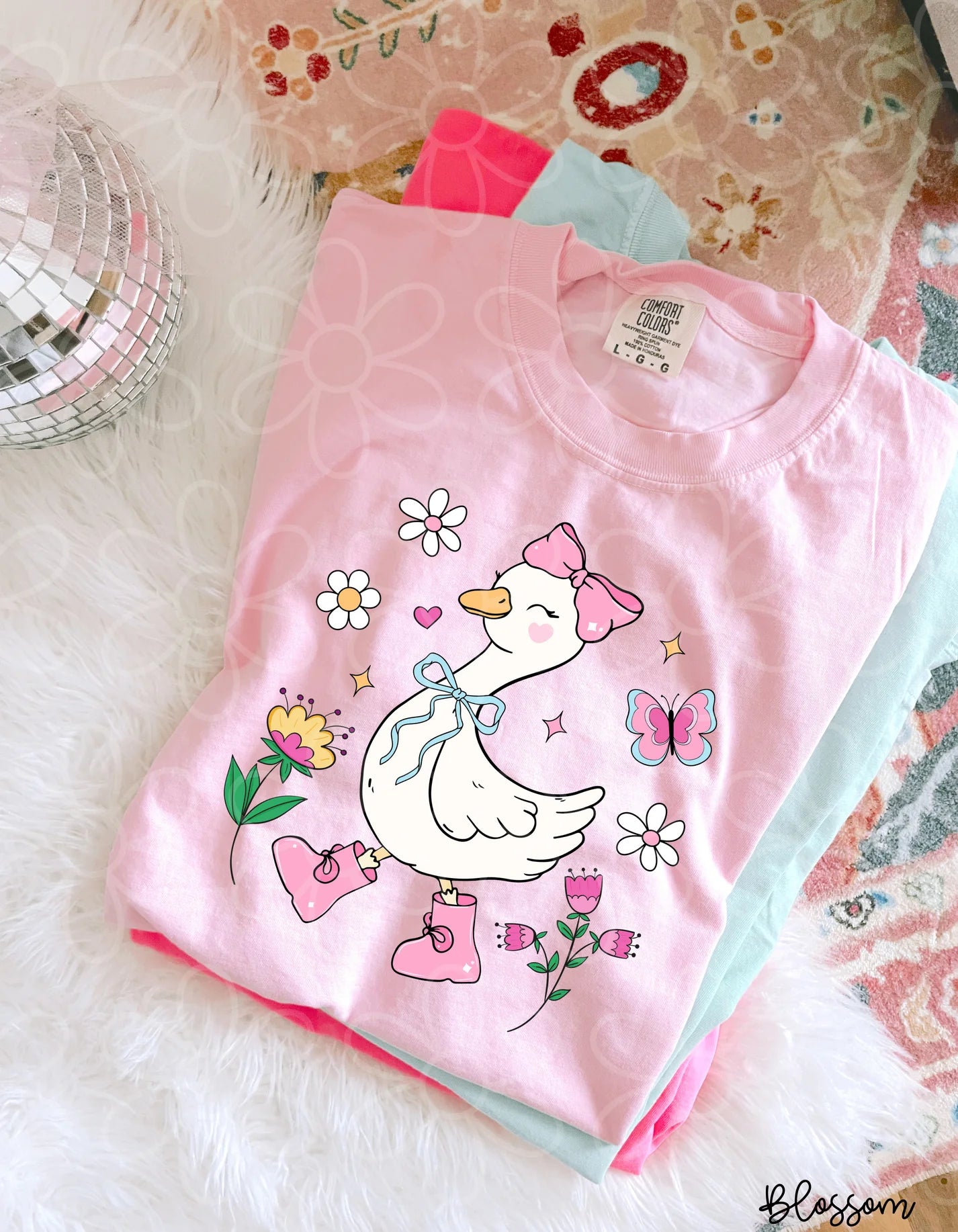 Spring Coquette Goose DTF Transfer