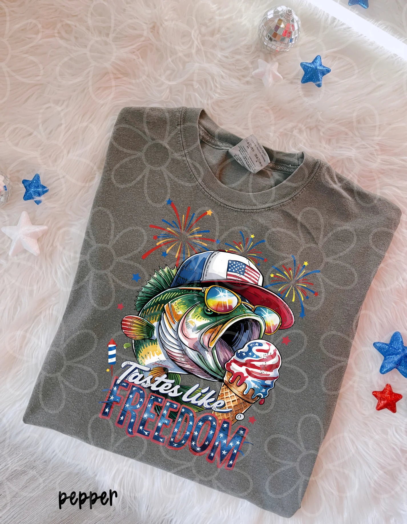 Tastes Like Freedom Fish DTF Transfer