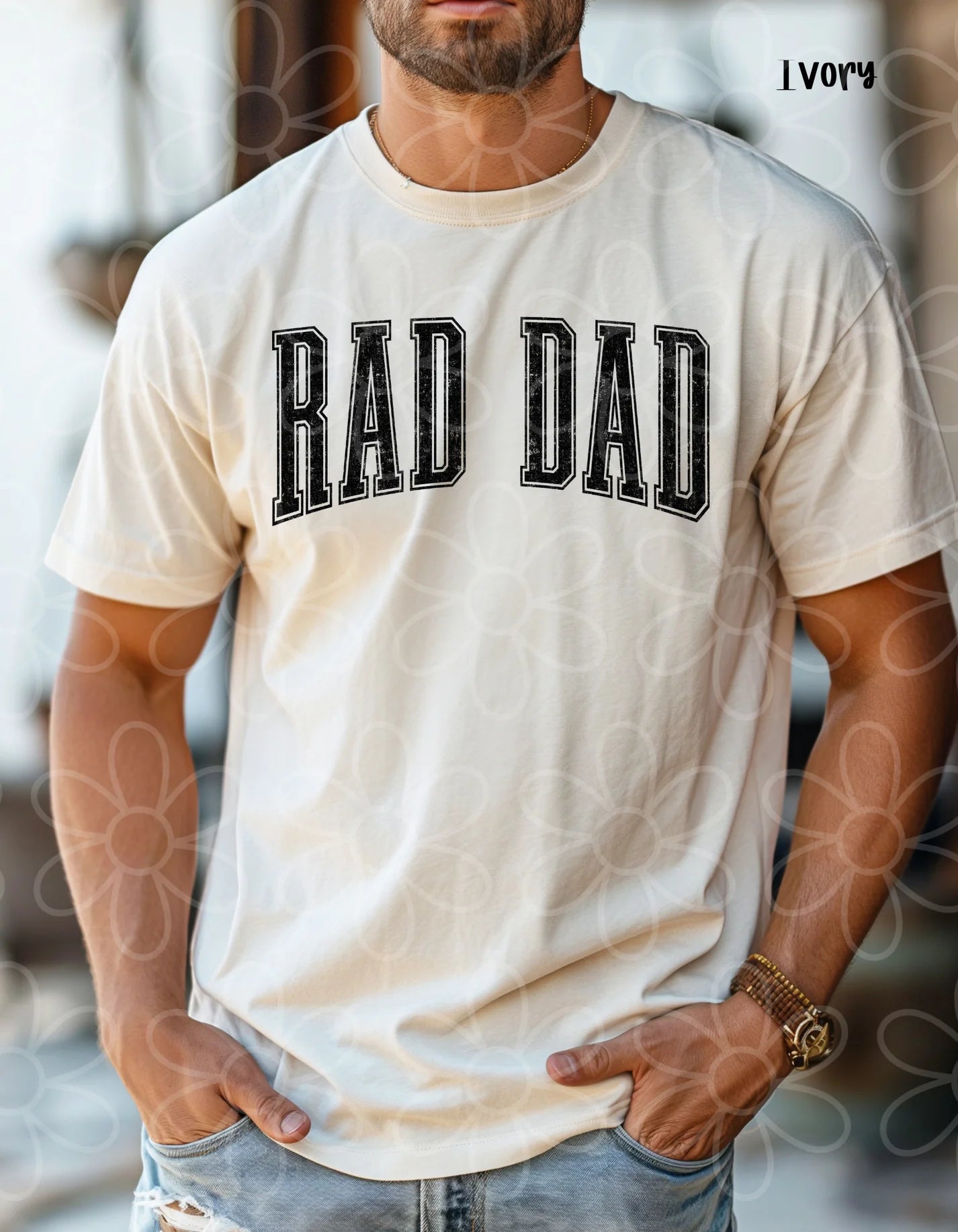 Varsity Rad Dad DTF Transfer