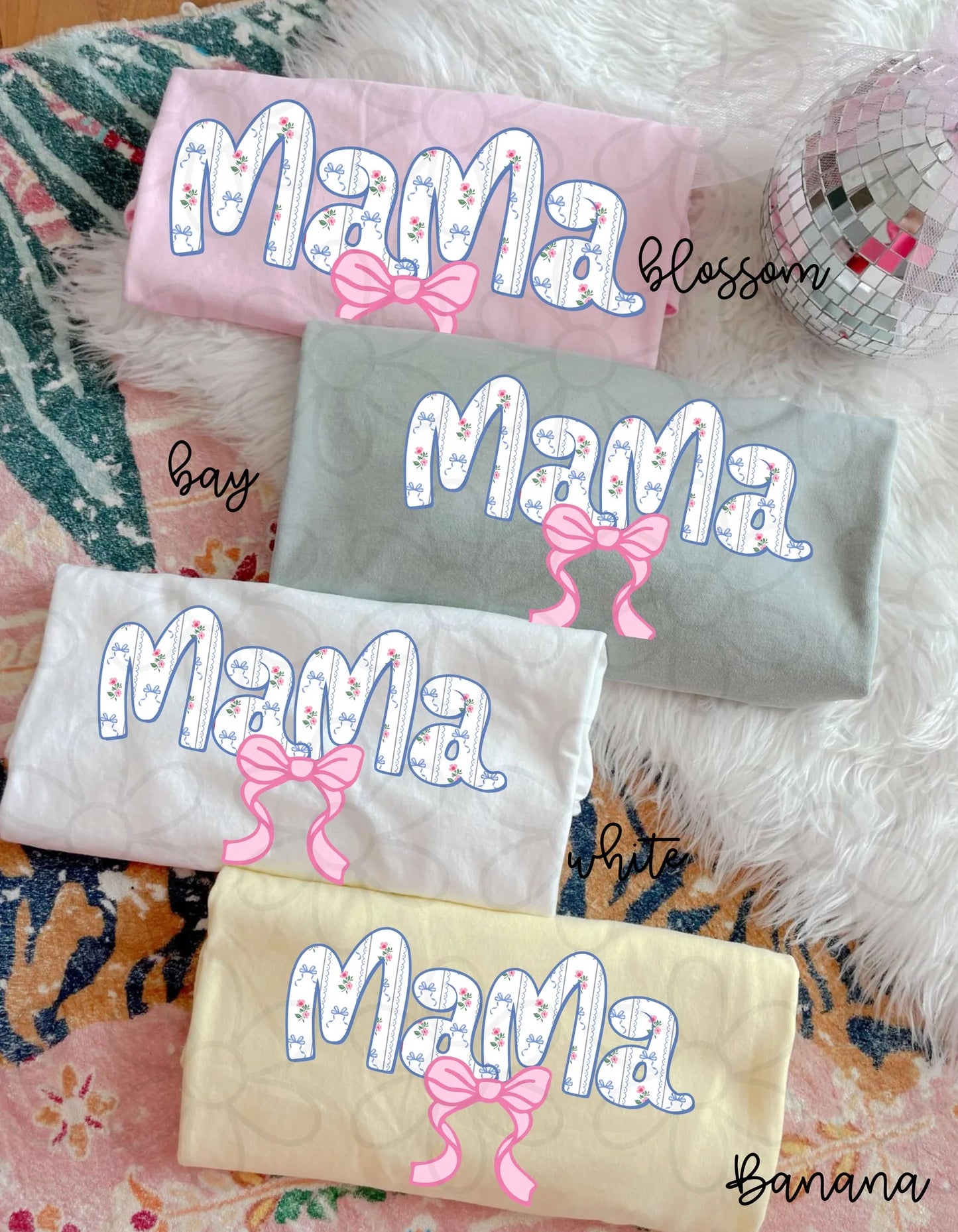 Vintage Flower Coquette Mama DTF Transfer