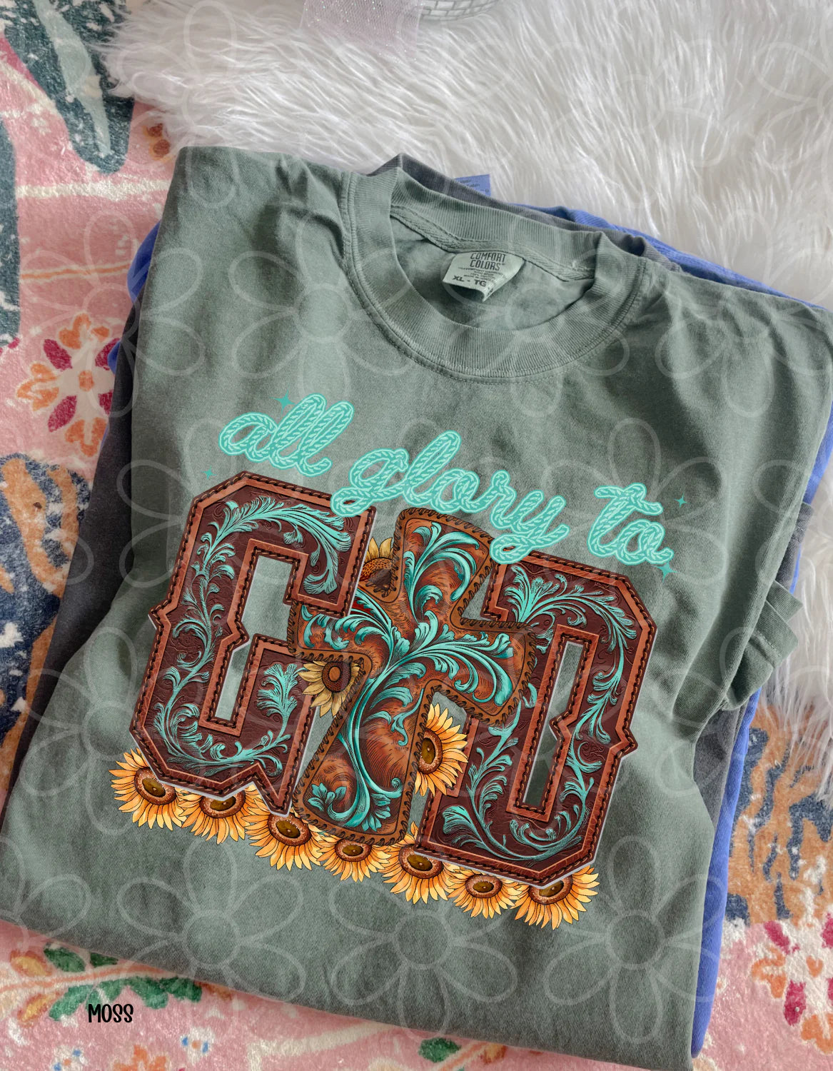 Western All Glory To God DTF Transfer