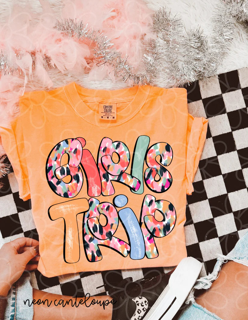 Neon Brushstroke Spring Break DTF Transfer