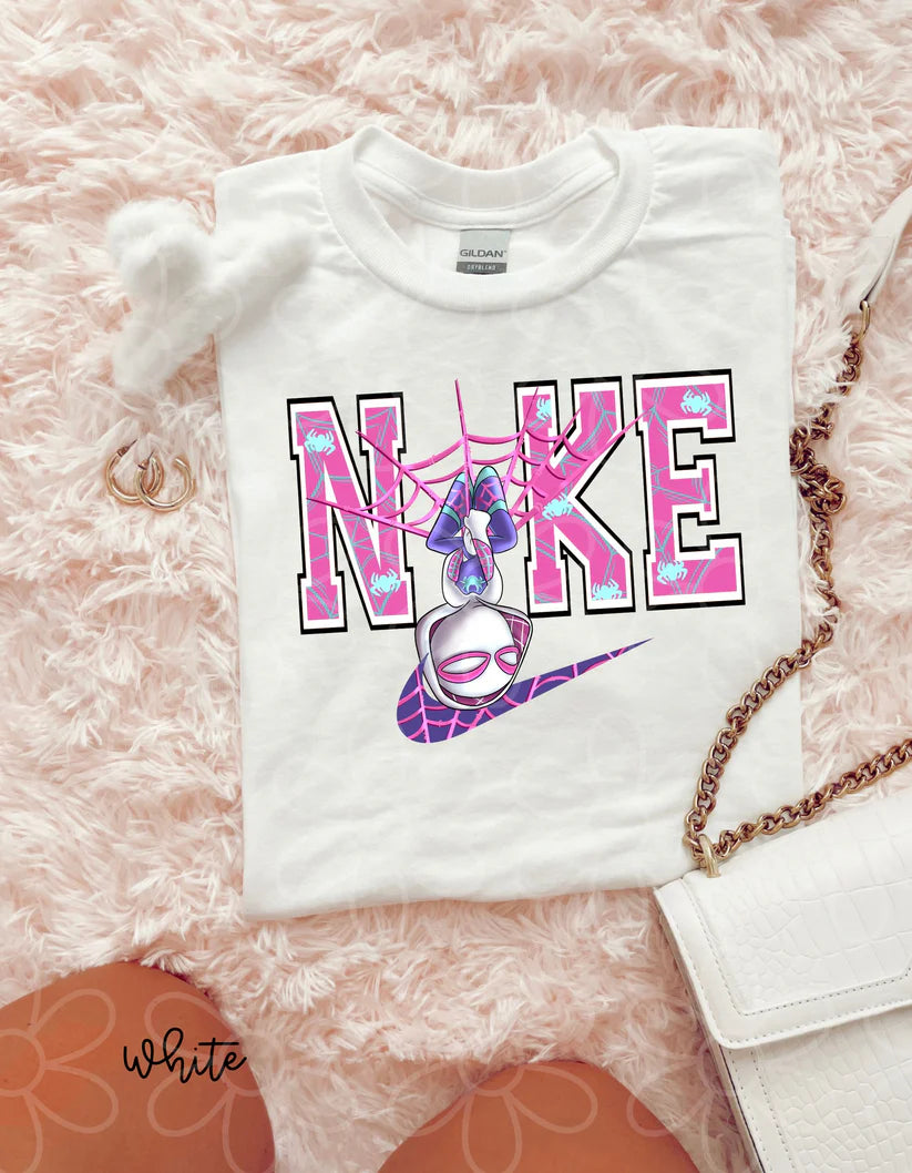 Girls Spider Nke DTF Transfer