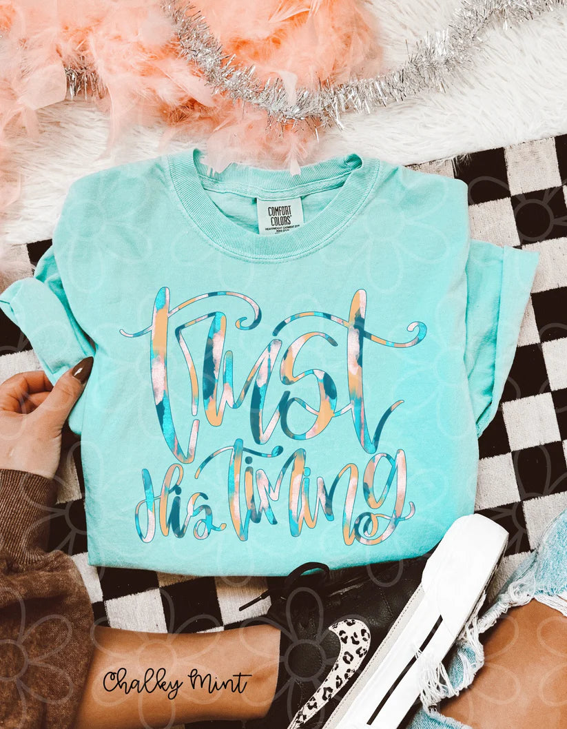 Trust His Timing DTF Transfer