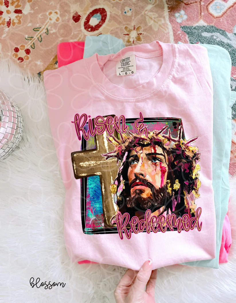 Risen & Redeemed DTF Transfer