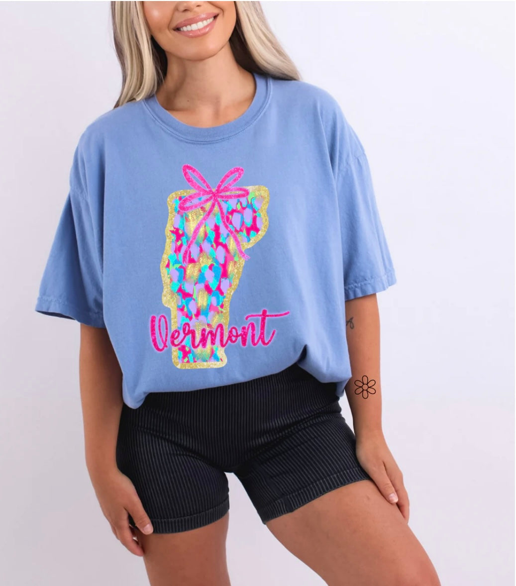 Watercolor States DTF Transfer Only