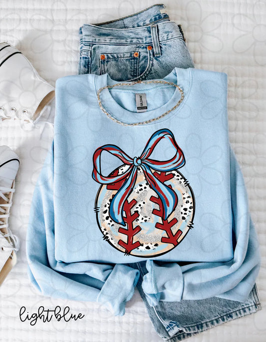 Silver Glitter Coquette Baseball DTF Transfer