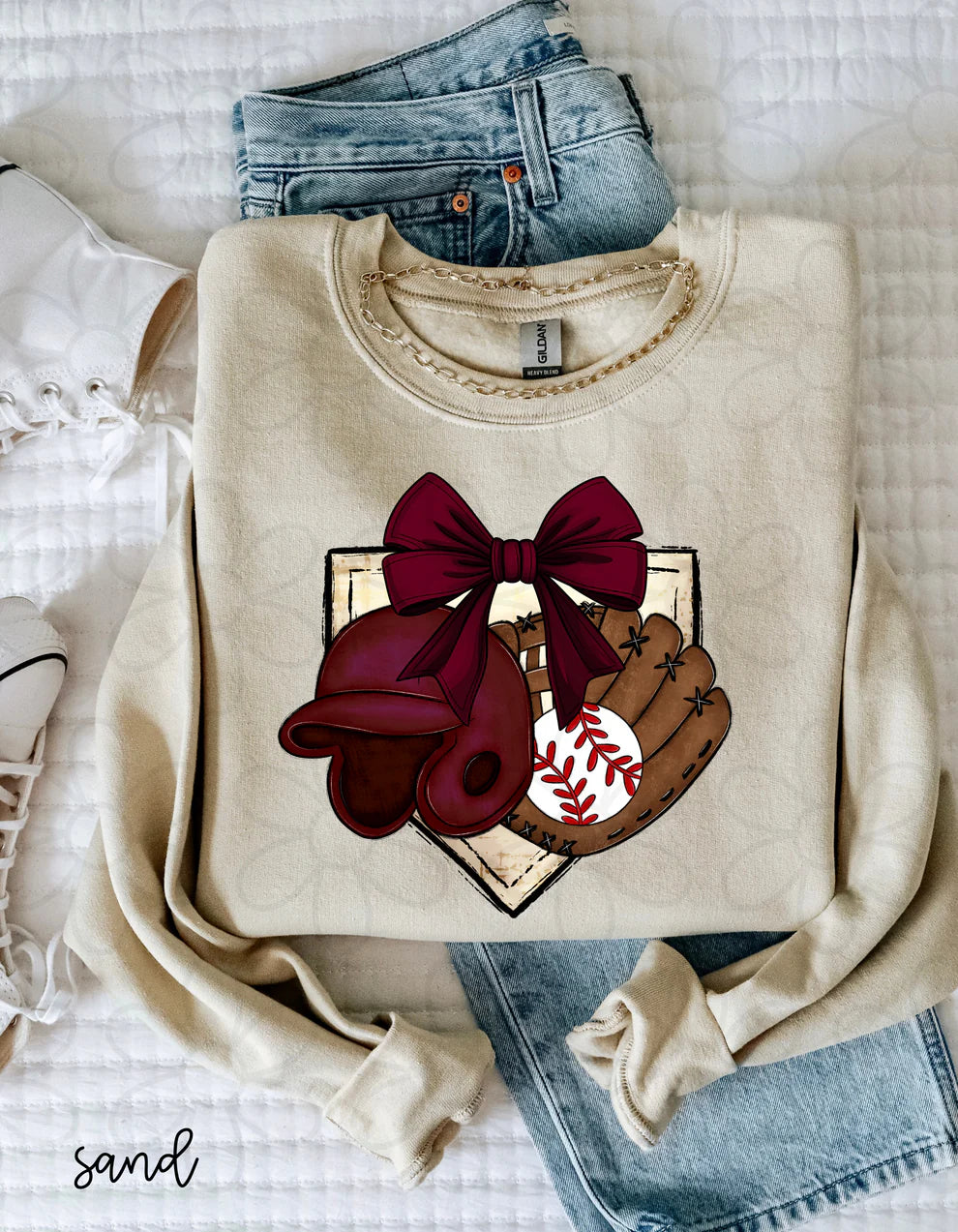 Burgundy Coquette Baseball DTF Transfer