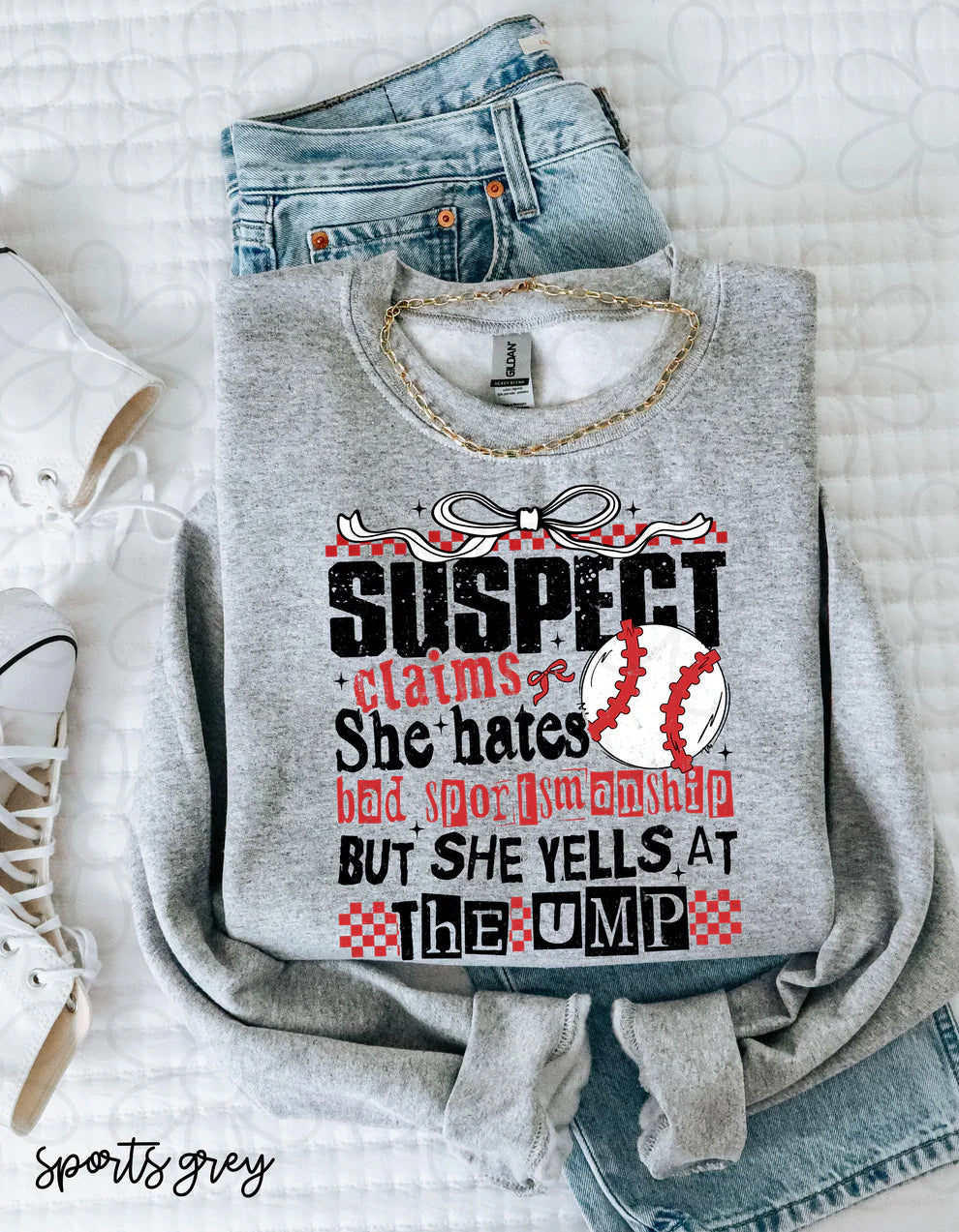 Suspect Claims She Hates Bad Sportsmanship DTF Transfer