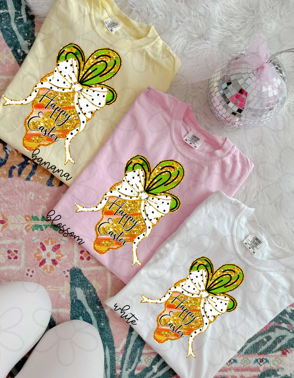 Happy Easter Carrot DTF Transfer