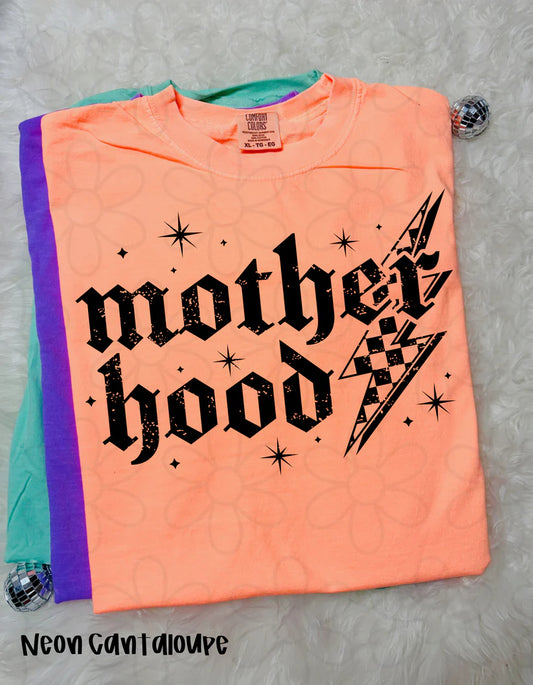 Distressed Motherhood Lightening Bolt DTF Transfer