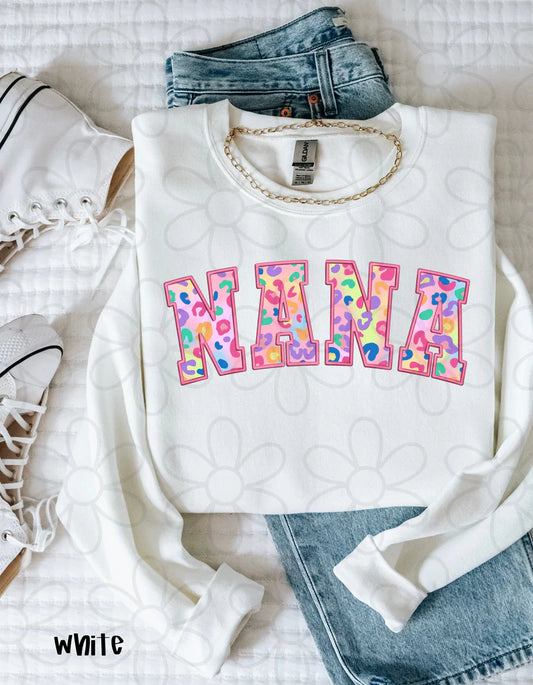 Neon Leopard Nana DTF Transfer