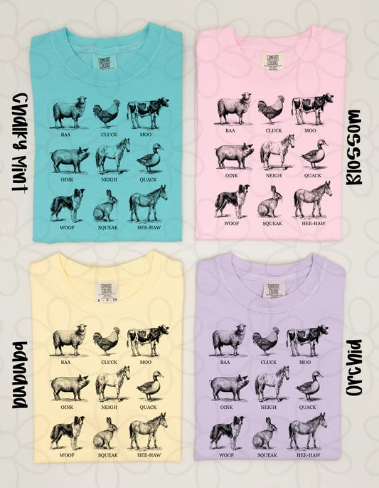 Farm Animals DTF Transfer