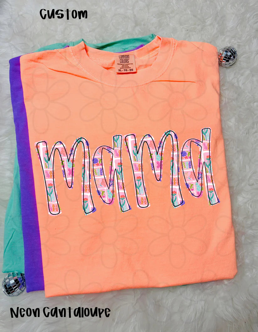 Spring Flower Custom Names DTF Transfer