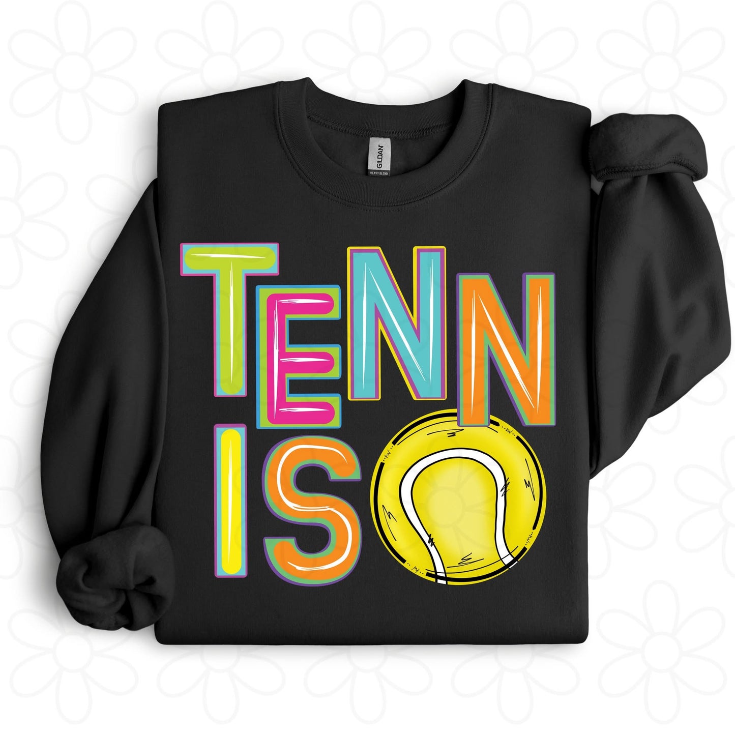 Colorful Tennis DTF Transfer