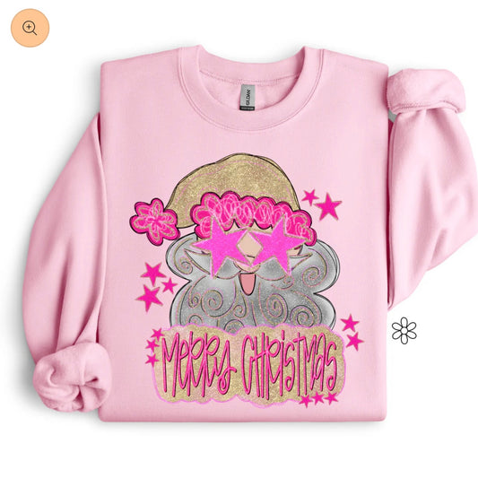 Glitter Merry Christmas Shirt