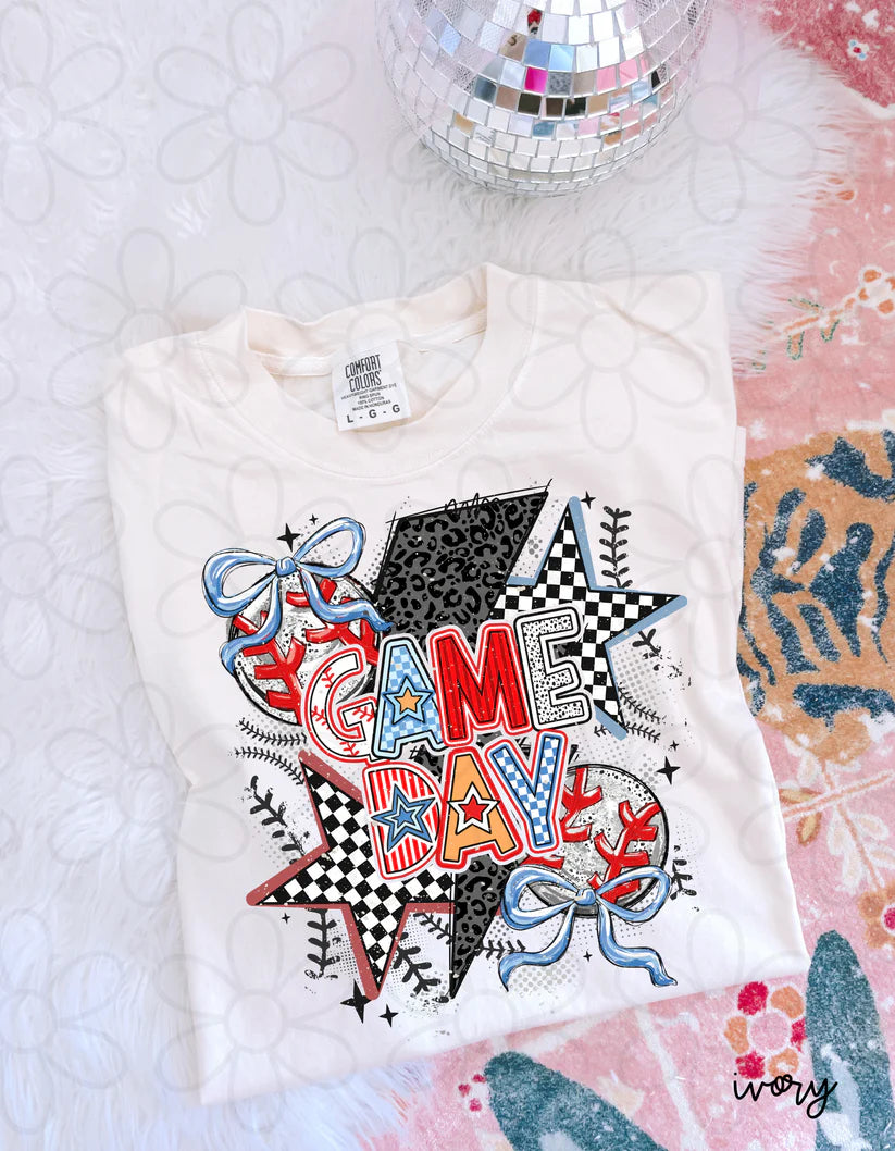 Preppy Coquette Baseball DTF Transfer