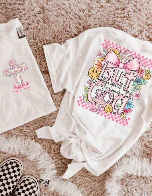 Floral Coquette But God DTF Transfer