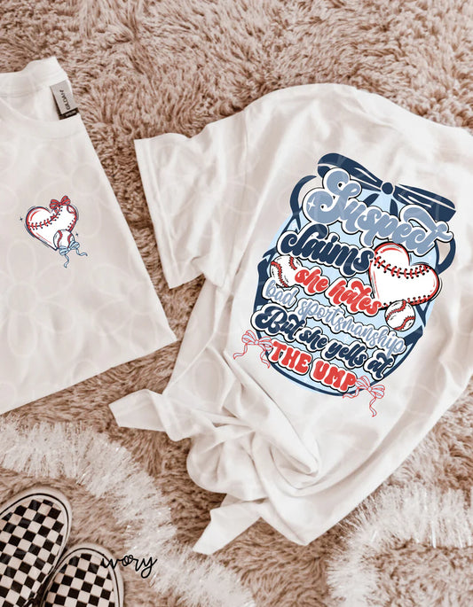 Suspect Claims She Hates Bad Sportsmanship But She Yells At The Ump DTF Transfer