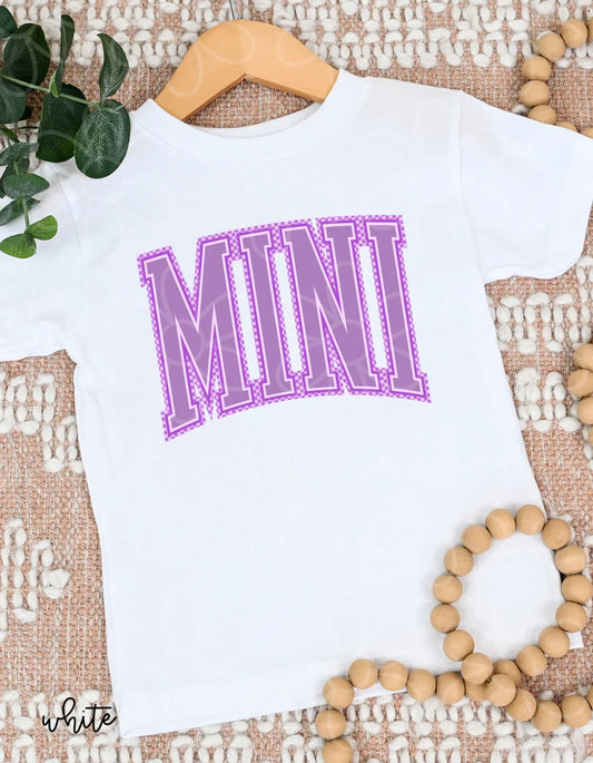 Purple Checkered Mini DTF Transfer