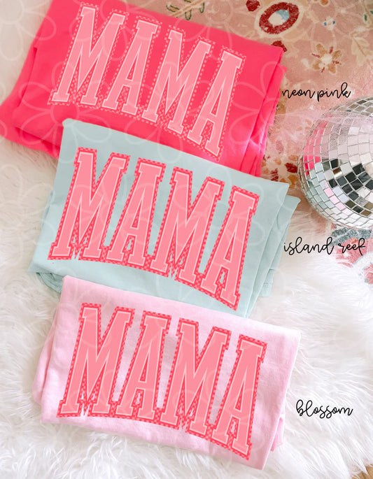 Pink Checkered Mama DTF Transfer