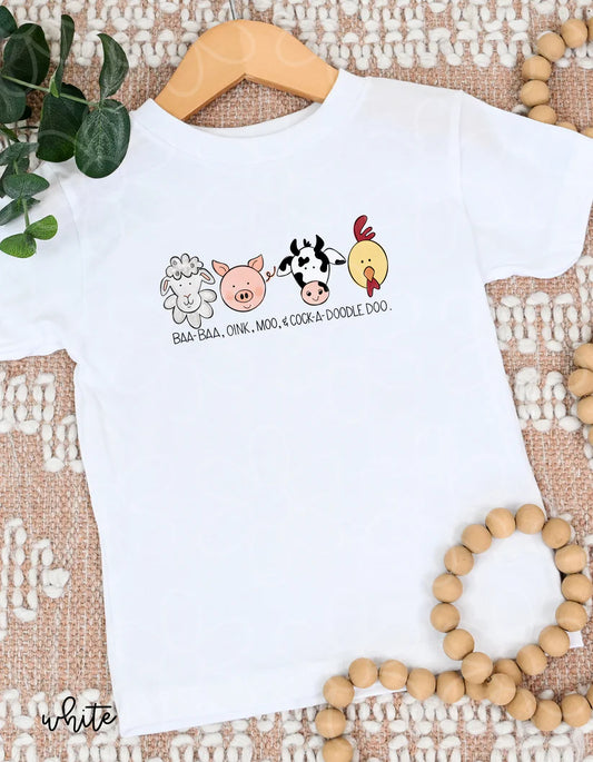 Farm Animals Noises DTF Transfer