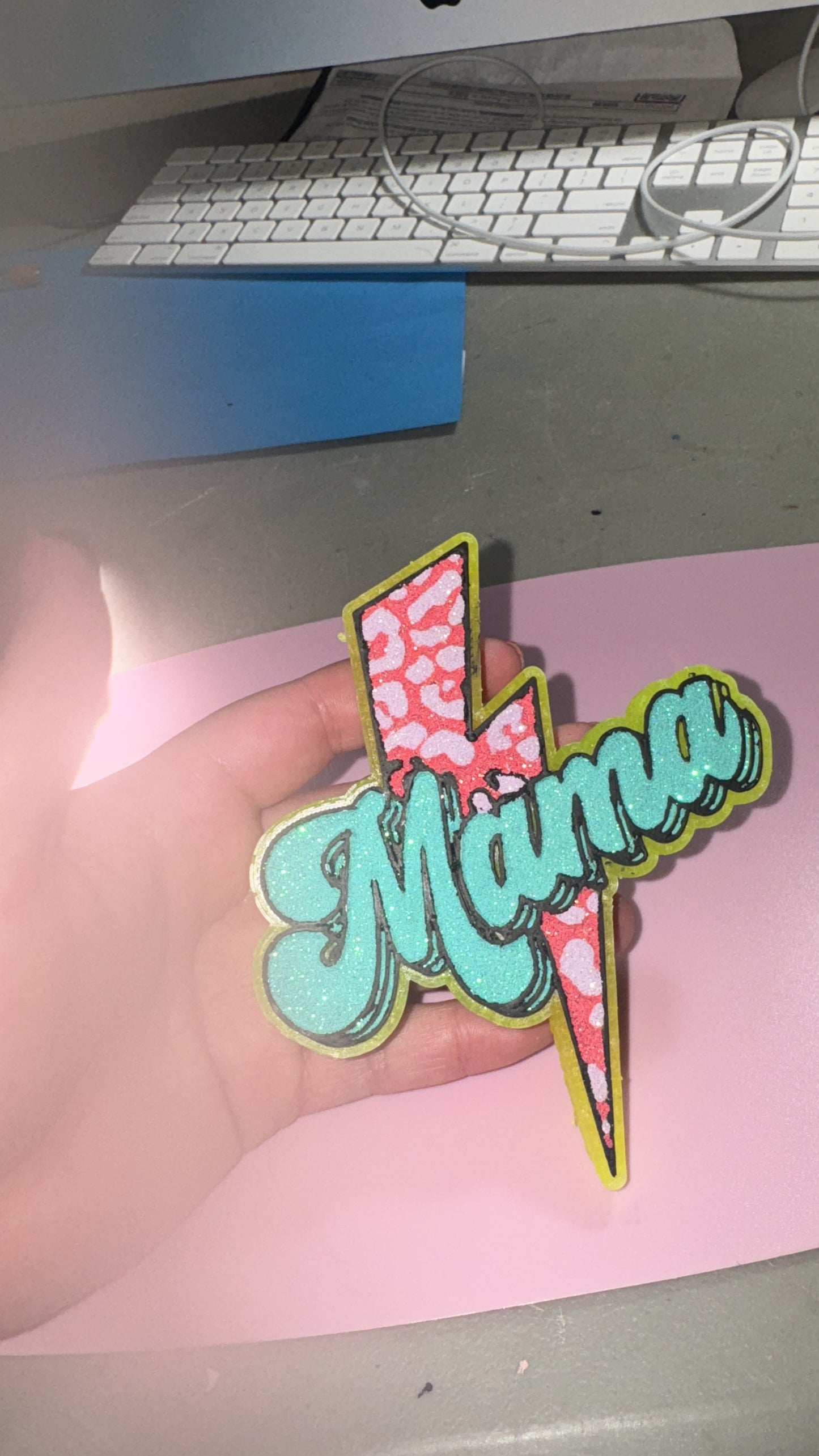 Lightning Mama Car Freshie